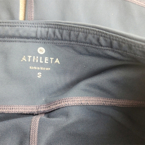 Athleta Blue High Waist Mesh Athletic Joggers Women’s Size Small - Picture 5 of 10